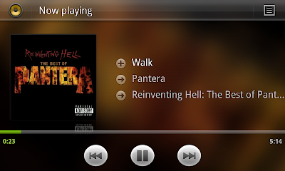 Android 3.0 music player